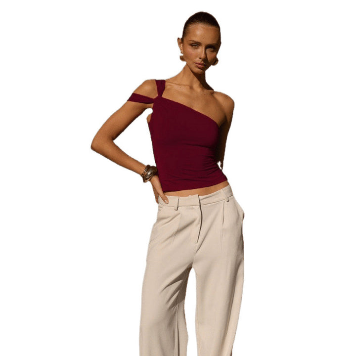 Women's asymmetrical one-shoulder top Lune London