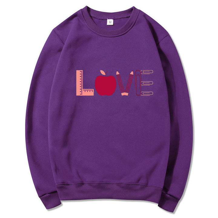 Sweat-shirt pour femmes avec motif créatif d'amour Chic & Stil