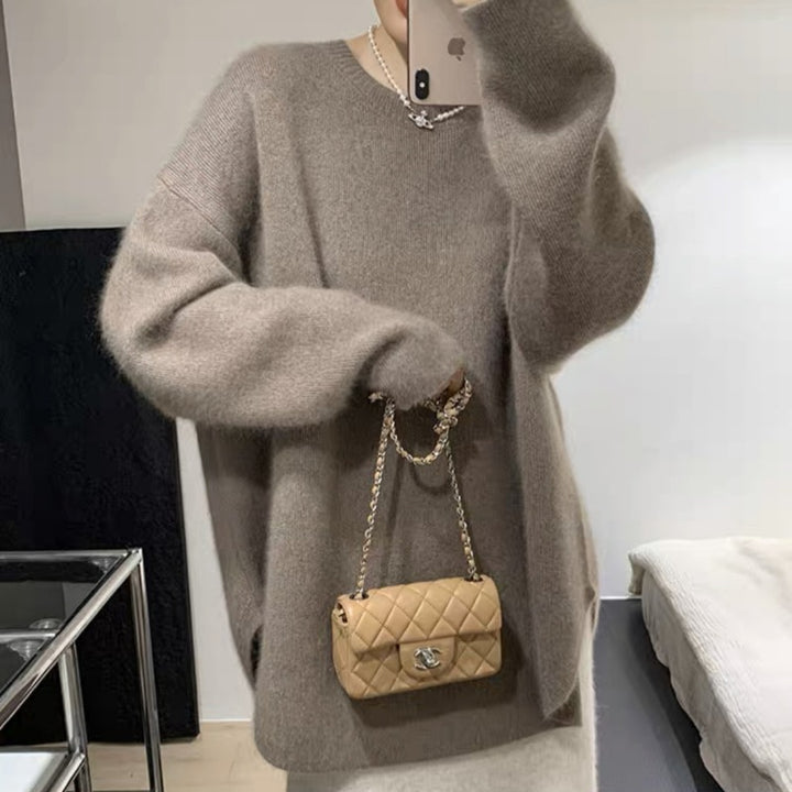 Pull surdimensionné cosy pour femmes en matériau doux Chic & Stil