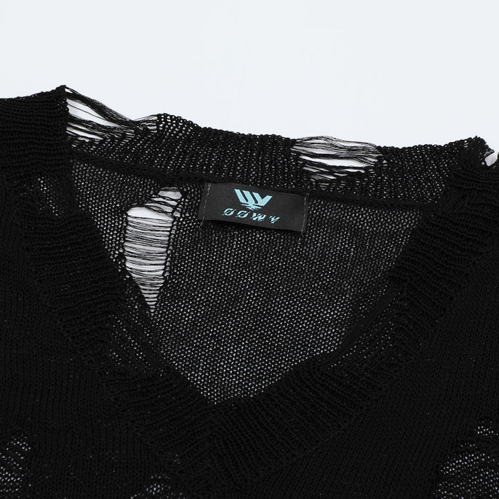 Oversized sweater for women with graphic print and faded details Lune London