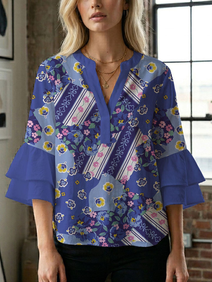 Ladies blouse with beautiful floral design Lune London