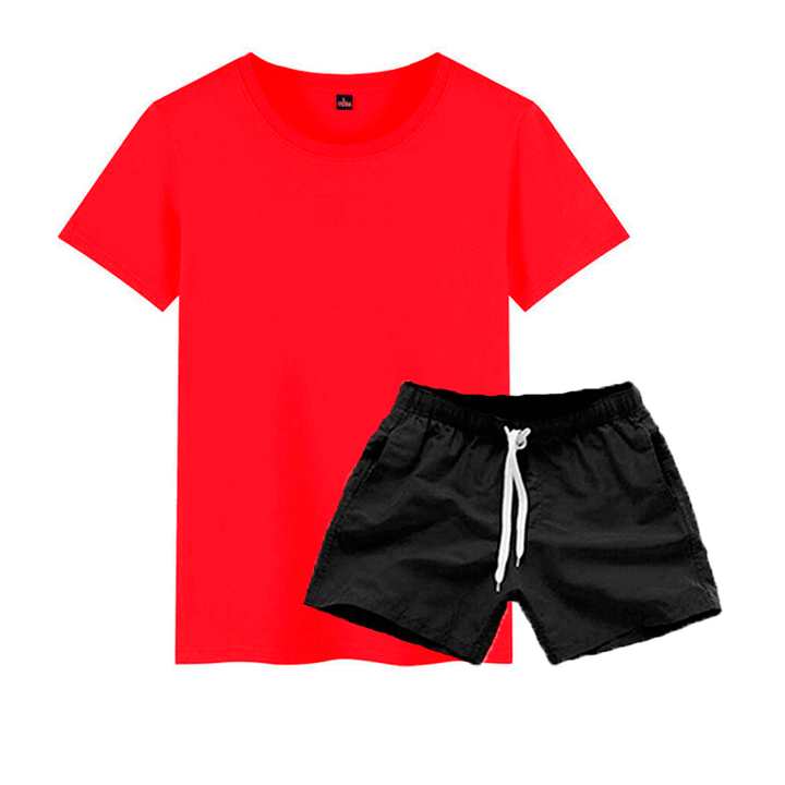 Women's T-shirt set and chic leisure shorts