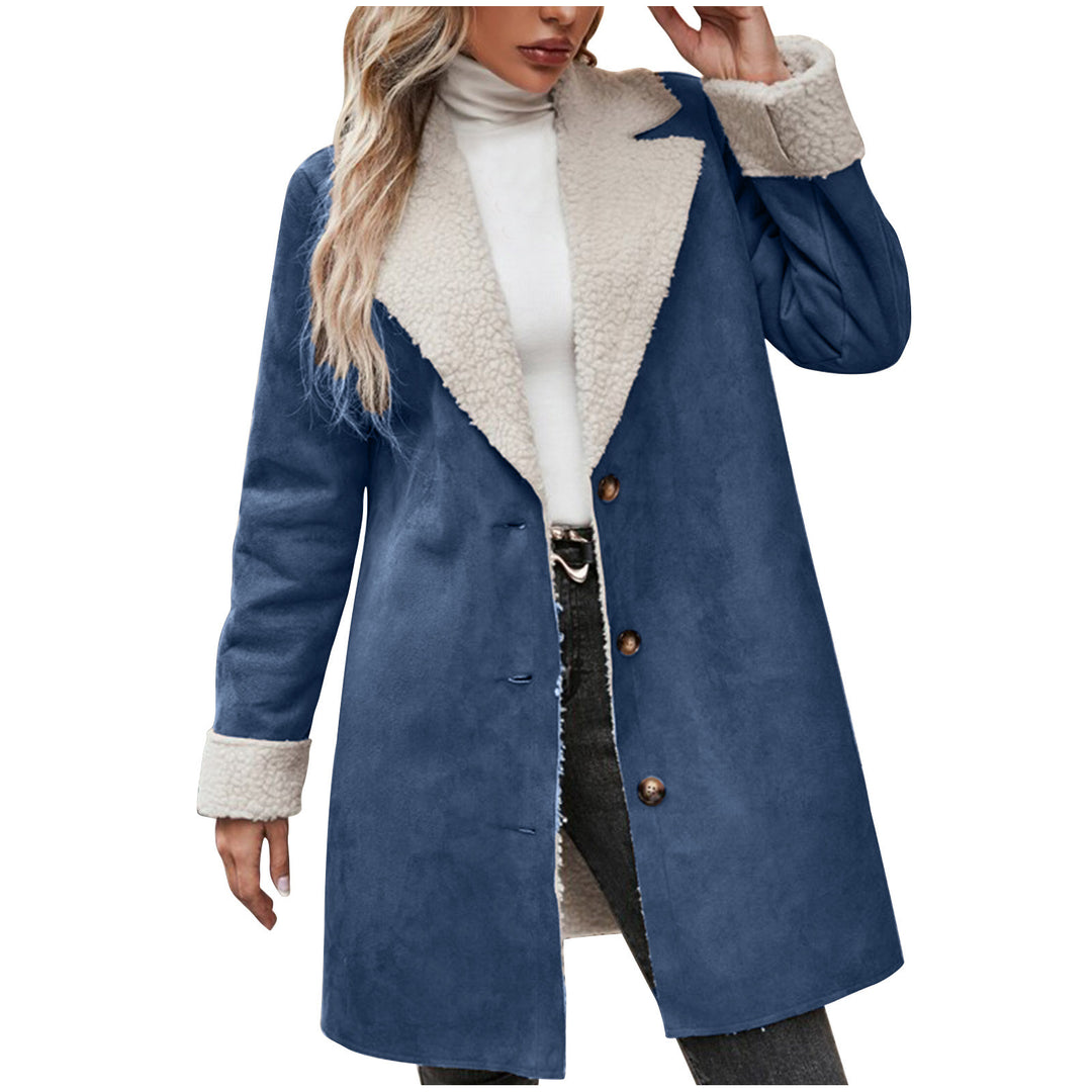Elegant and warm ladies faux fur jacket with chic collar Lune London