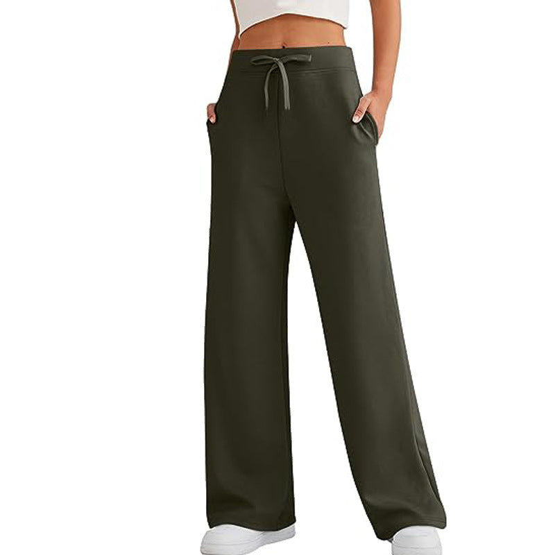 Ladies Comfortable and Trendy Leisure Pants with Wide Cut Lune London