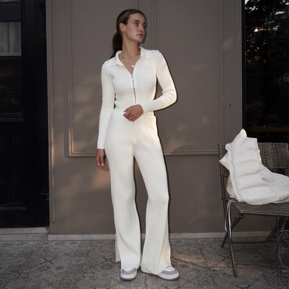Salopette tendance pour femmes avec longue fermeture éclair Chic & Stil