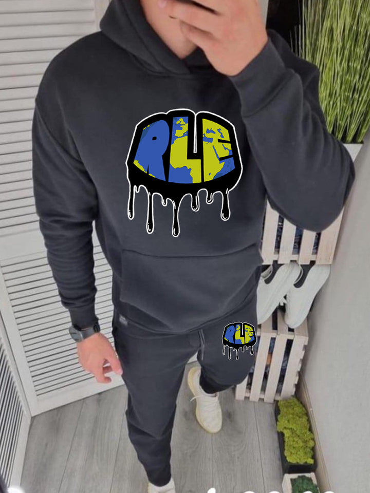 Women's hoodie and jogging pants set with creative graffiti design Lune London