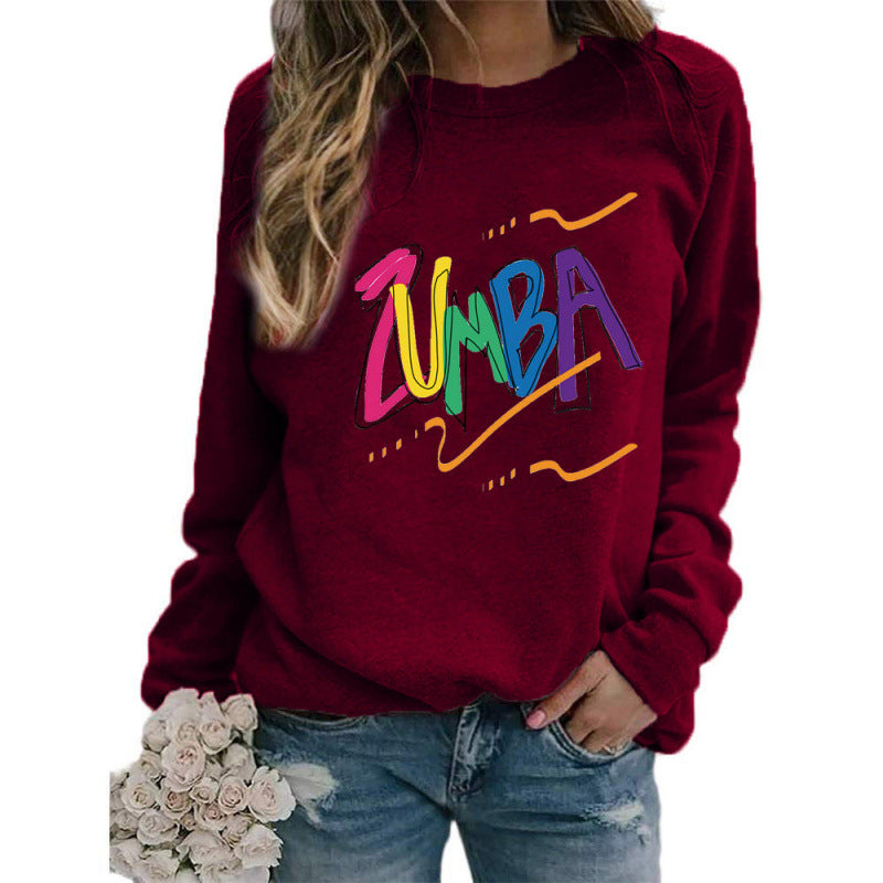Sweatshirt pour femmes avec un design Zumba moderne et une coupe décontractée Chic & Stil
