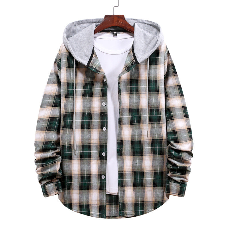 Ladies Vichy Flannel Jacket with Hood Lune London