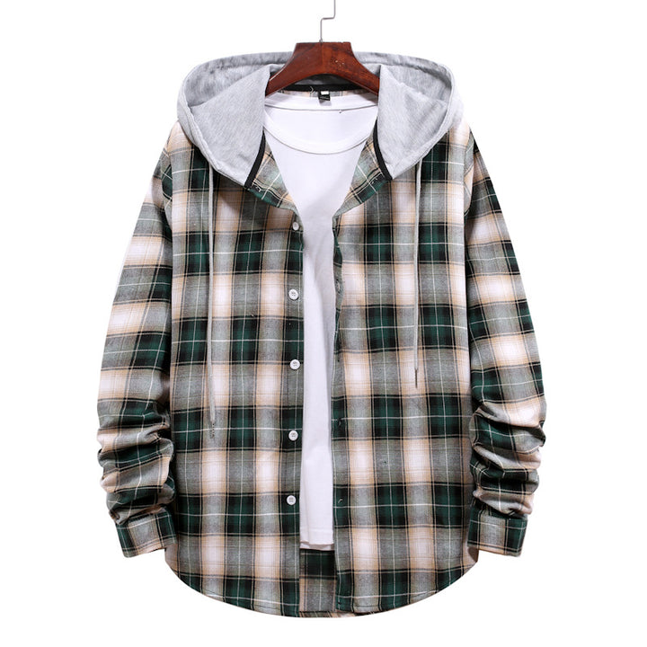 Ladies Vichy Flannel Jacket with Hood Lune London