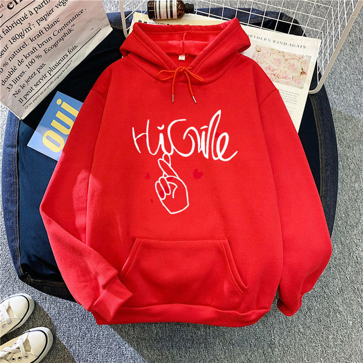 Ladies hoodie with creative graphic design Chic & Stil