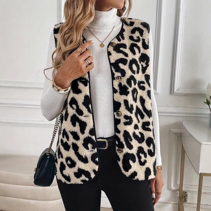 Reversible women's jacket with animal print Lune London