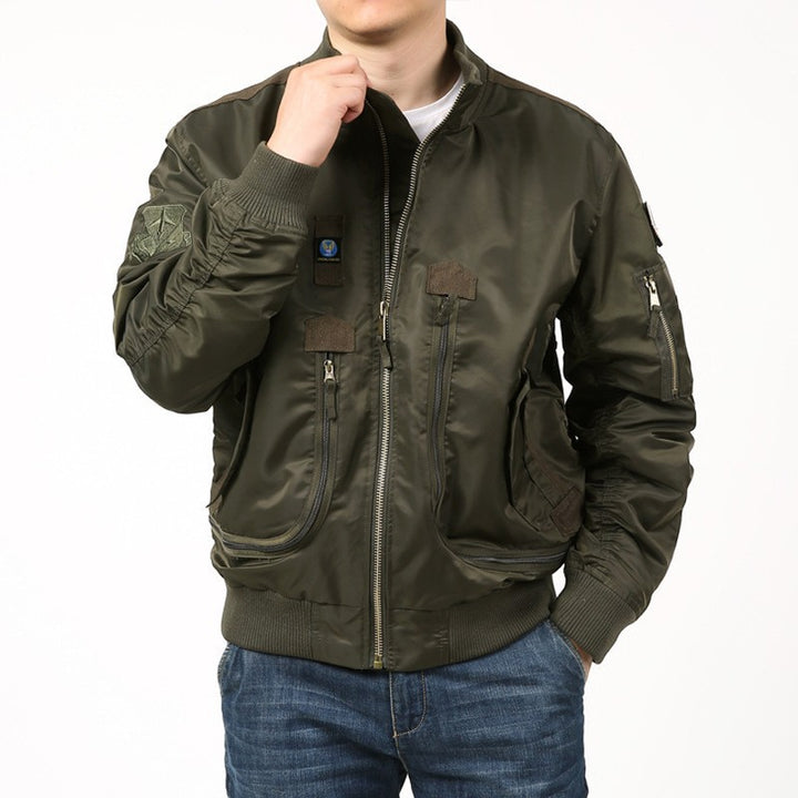 Bomber jacket for men with versatile pockets and durable material Lune London
