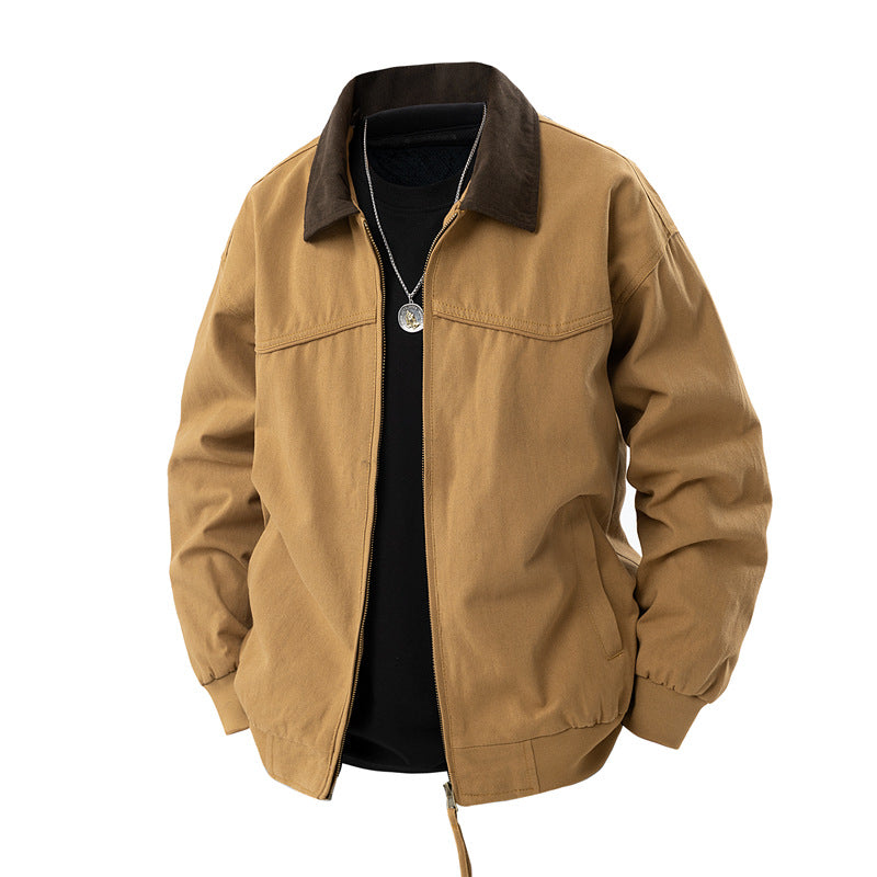 Lightweight utility jacket for men with high collar and practical pockets Lune London