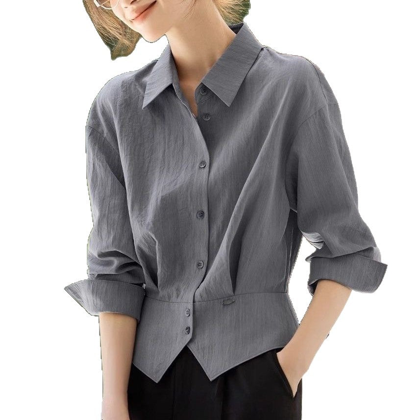 Blouse surdimensionnée élégante pour femme avec ceinture taille Chic & Stil