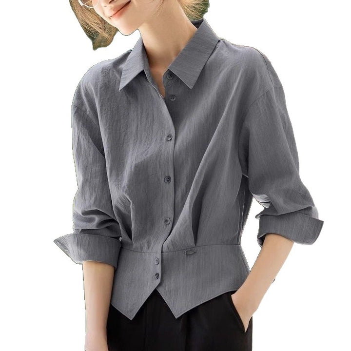 Blouse surdimensionnée élégante pour femme avec ceinture taille Chic & Stil
