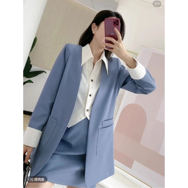 Ensemble blazer élégant pour femmes avec col chic et poches pratiques Chic & Stil