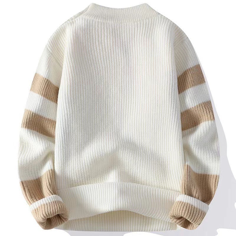 Knitted geometric pattern sweater for women Lune London