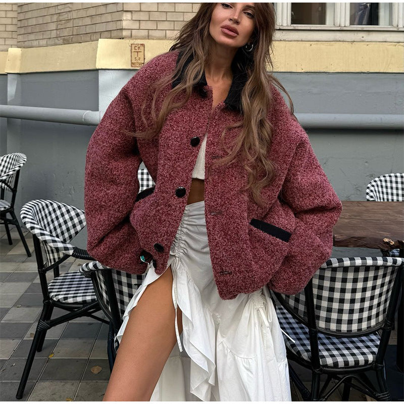 Oversized wool jacket for women Lune London