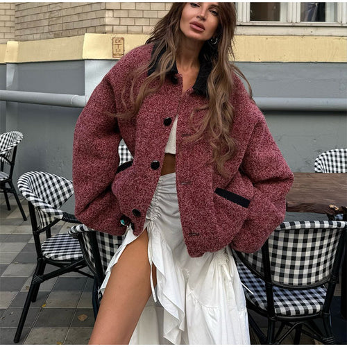Oversized wool jacket for women Lune London