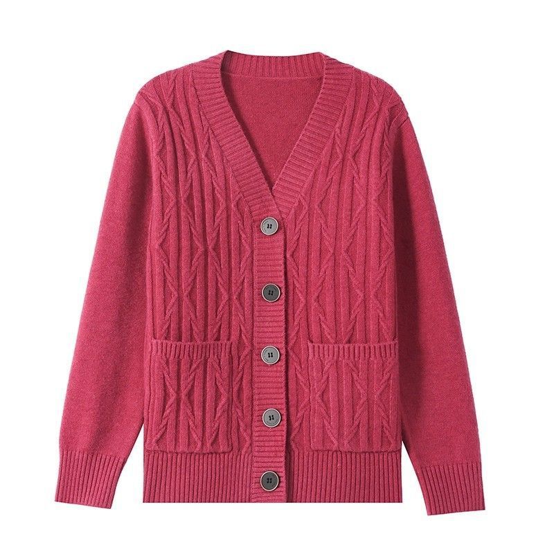 Cardigan pour femmes avec un motif à cables fins et poches pratiques Chic & Stil