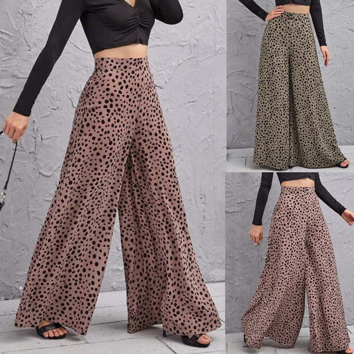 Lune London polka dot wide leg Palazzo pants for women