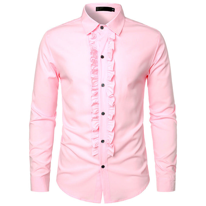 Men's Elegant Shirt with Ruffle Details Lune London