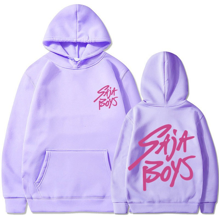 Women's hoodie with distinctive lettering and kangaroo pocket Chic & Stil