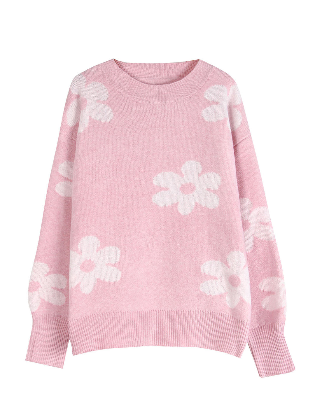 Pull féminin avec design floral et coupe décontractée Chic & Stil