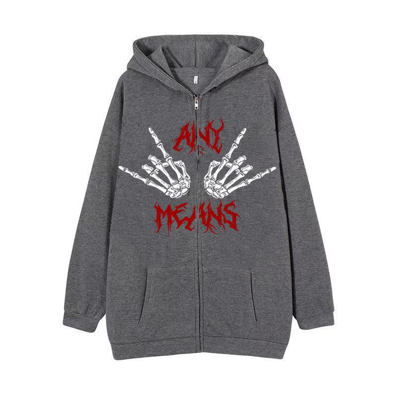 Women's hoodie with unique skeleton design and practical kangaroo pockets Lune London
