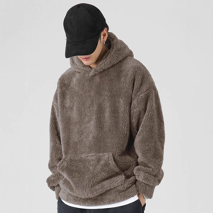 Ladies Cozy Fleece Hoodie with Kangaroo Pocket Lune London