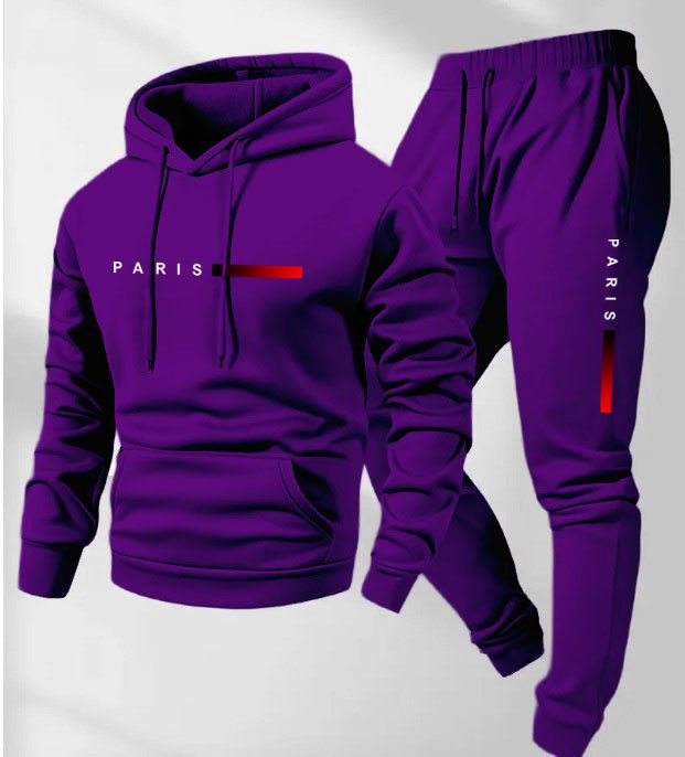 Women’s hoodie and jogging pants set with modern Paris design Chic & Stil