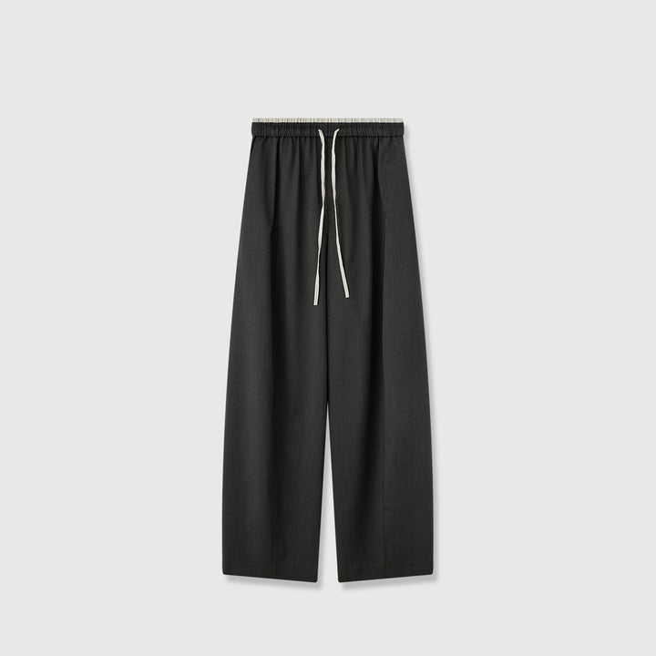 Casual Palazzo pants for women with elastic waistband and side pockets