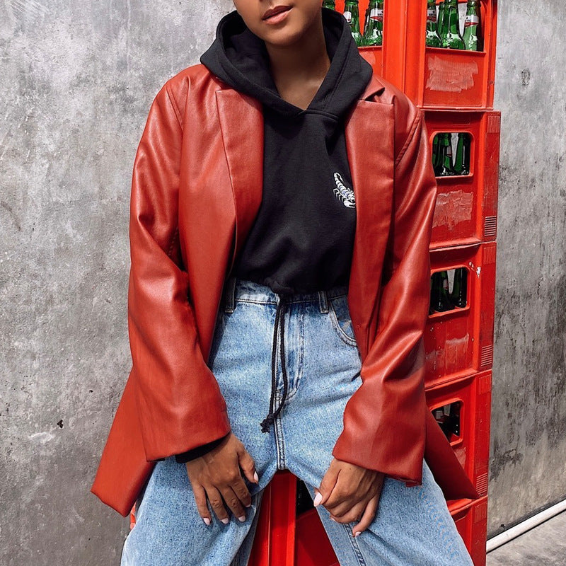 Lune London Elegant Leather Jacket for Women