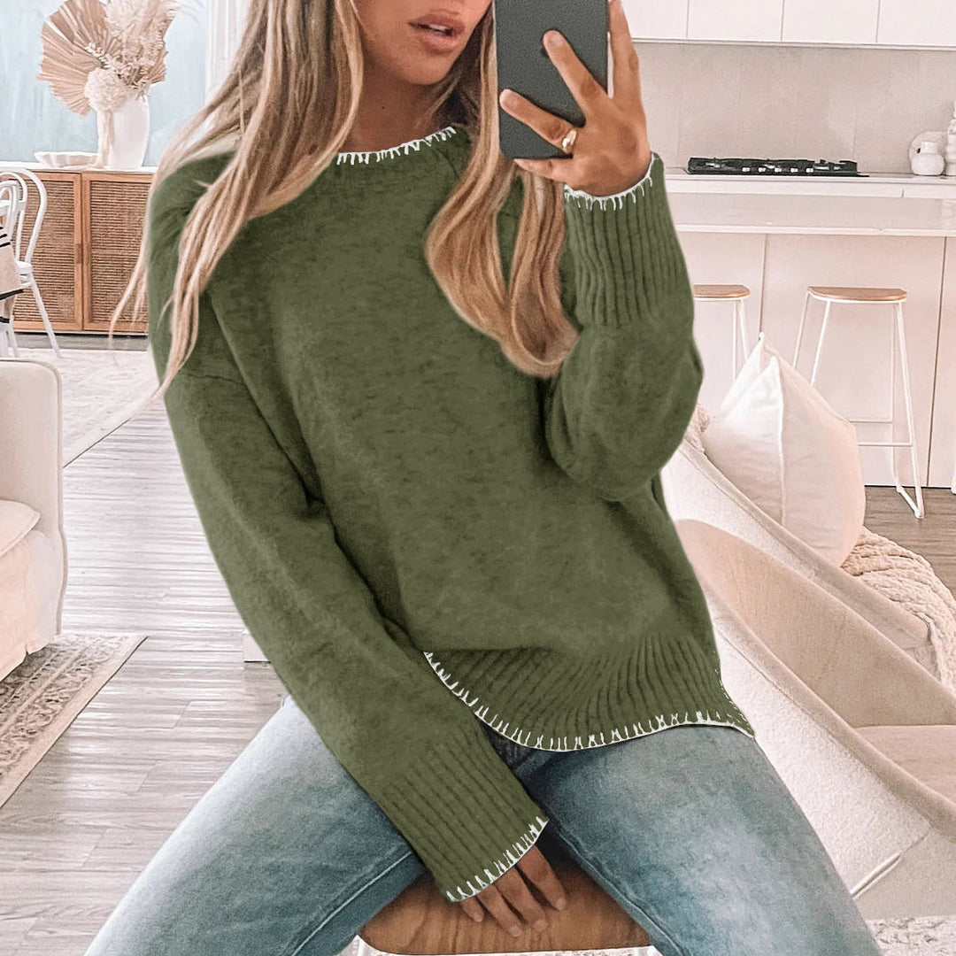 Plus size ladies knitted sweater Lune London