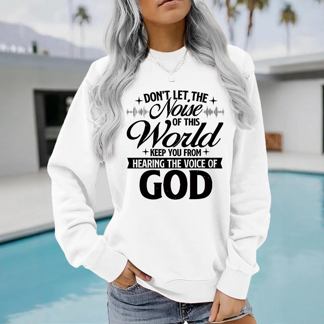 Sweatshirt pour femmes avec imprimé inspirant et coupe confortable Chic & Stil