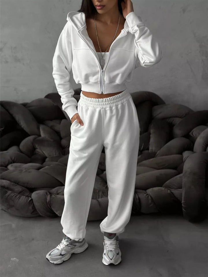 Lune London | Women's cropped sports jacket and loose jogger pants set