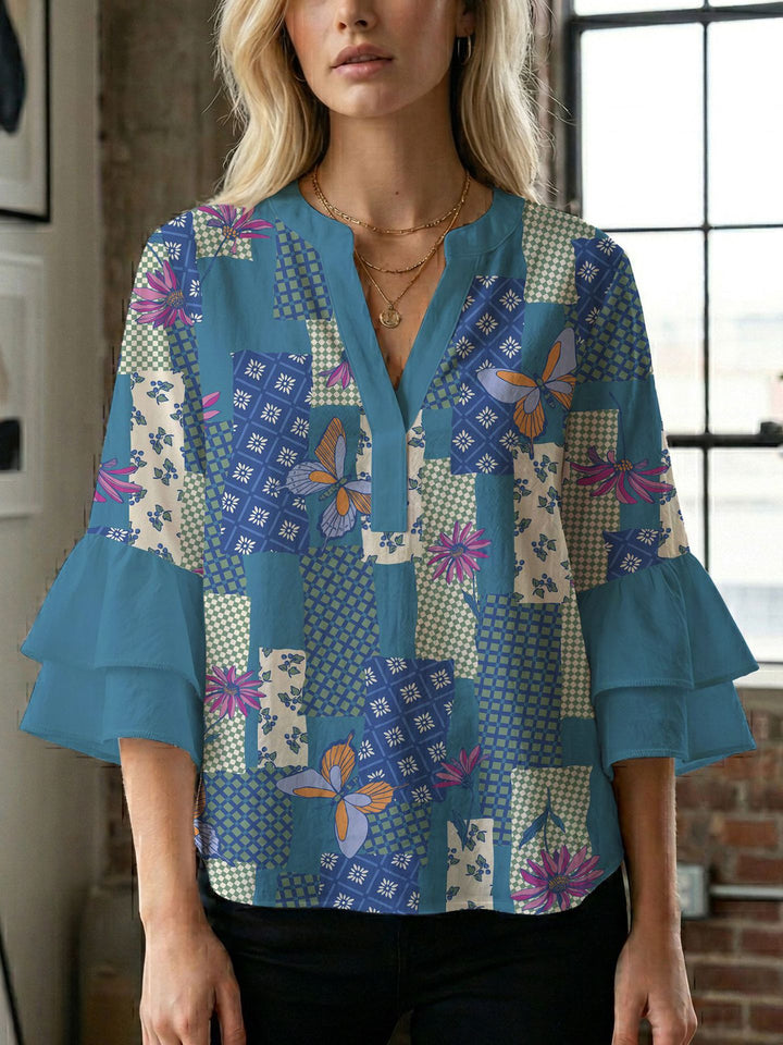Ladies blouse with beautiful floral design Lune London
