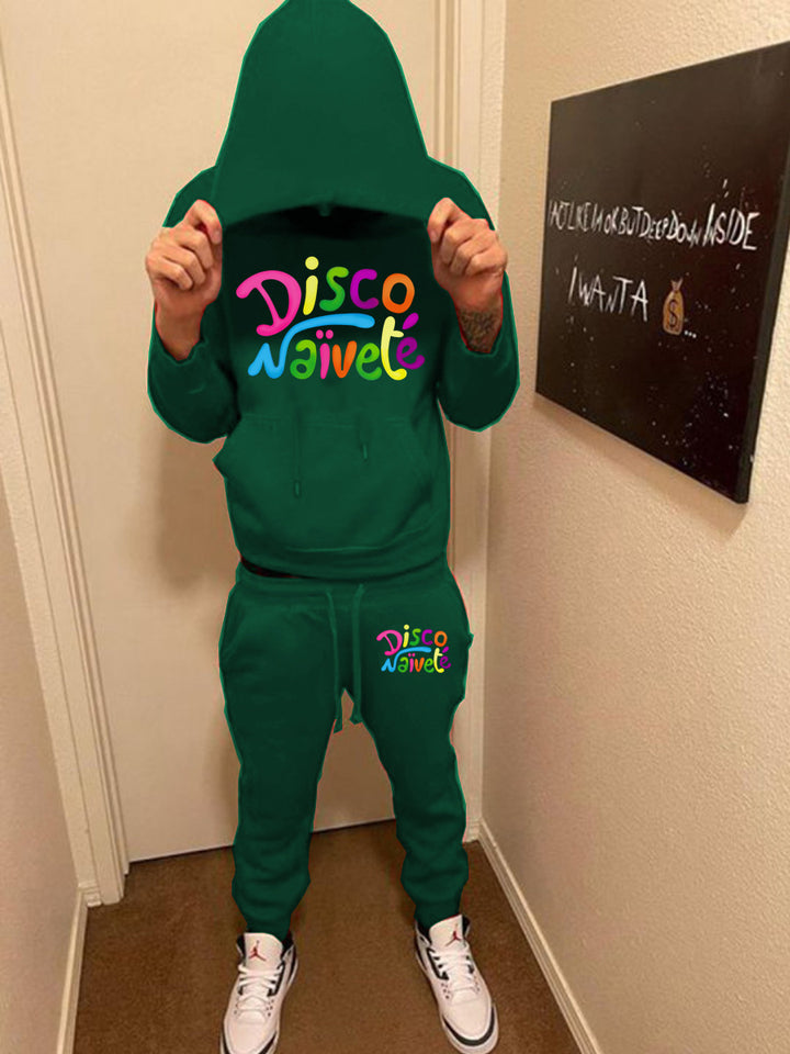 Women's hoodie and jogger set with bold inscription Lune London