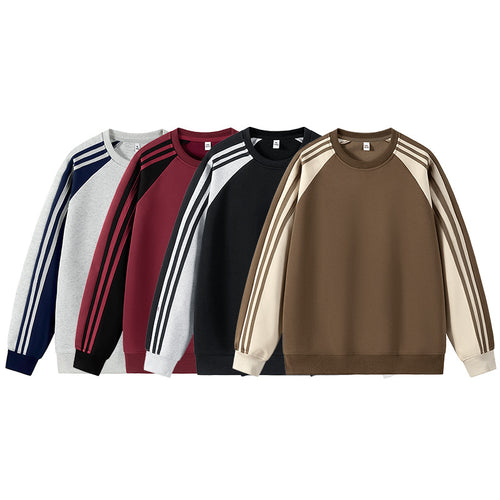 Sporty raglan sweatshirt for men with multicolored accents Lune London