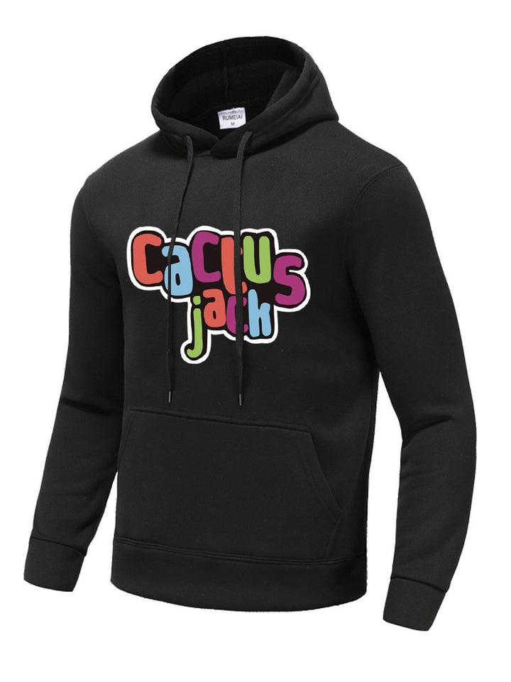 Comfortable men's hoodie with eye-catching multicolored graphic print Lune London