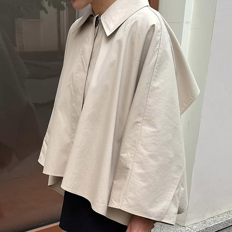 Casual transition jacket for women with fashionable cape sleeves Lune London