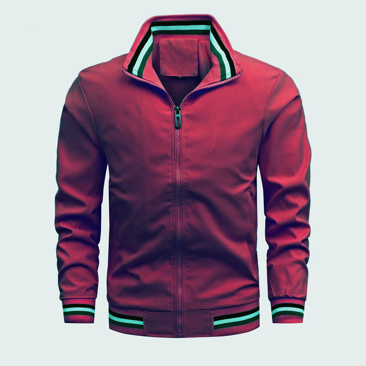 Men's sporty leisure jacket with modern stand-up collar Lune London