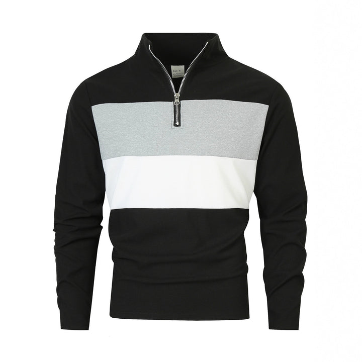 Pull-over zippé pour hommes avec une coupe de couleur tendance et un style confortable Lune London