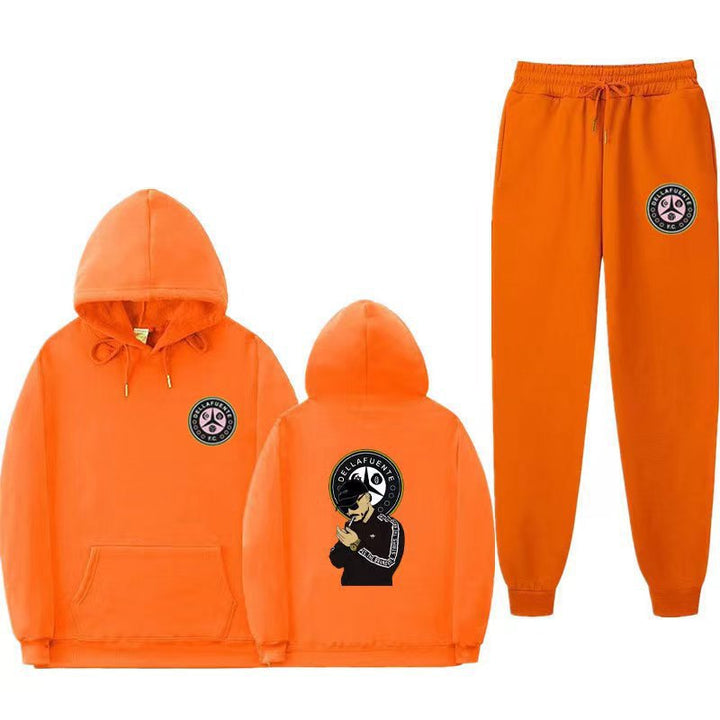 Women's set of hoodie and jogging pants with unique print Lune London