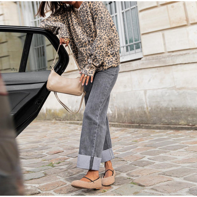 Trendy cardigan for women with animal print Lune London