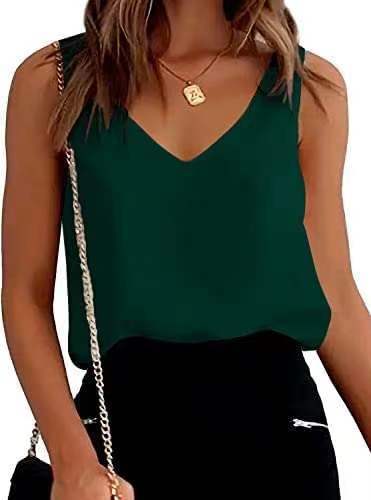 Women V-Shaped Satin Top with Spaghetti Straps Lune London