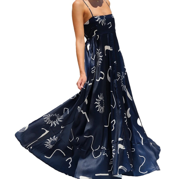 Ladies Elegant Maxi Dress with Airy Chic Silhouette