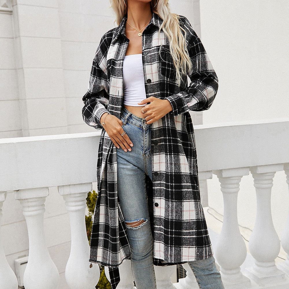 Lune London plaid flannel long sleeve shirt