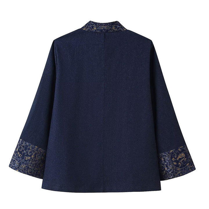 Veste mode pour femmes avec broderie élégante et coupe asymétrique Lune London