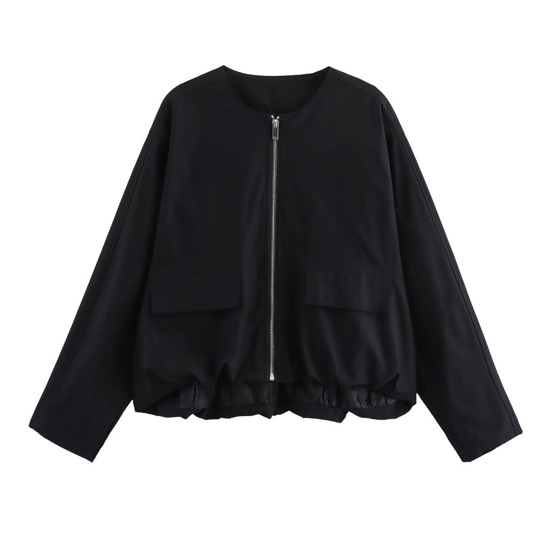 Fashion transition jacket for women with large pockets and elastic waist Lune London